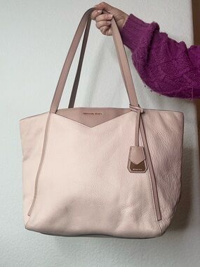 MICHAEL Michael Kors Blush Pebbled Leather Tote